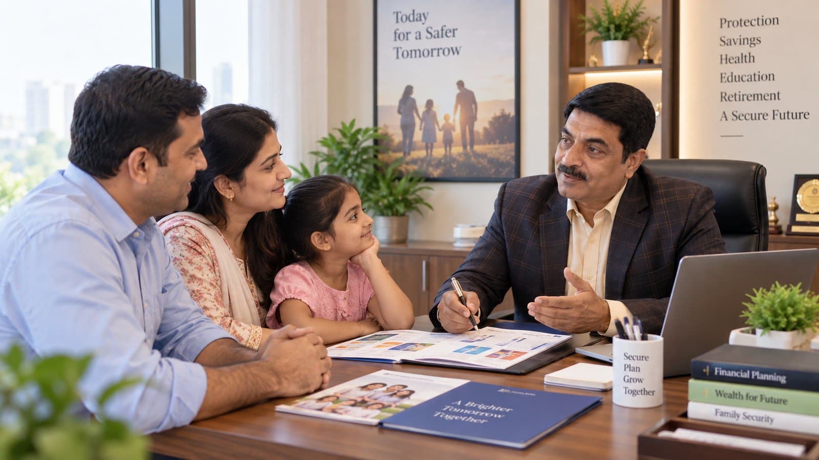 Atul Rana explaining family financial protection